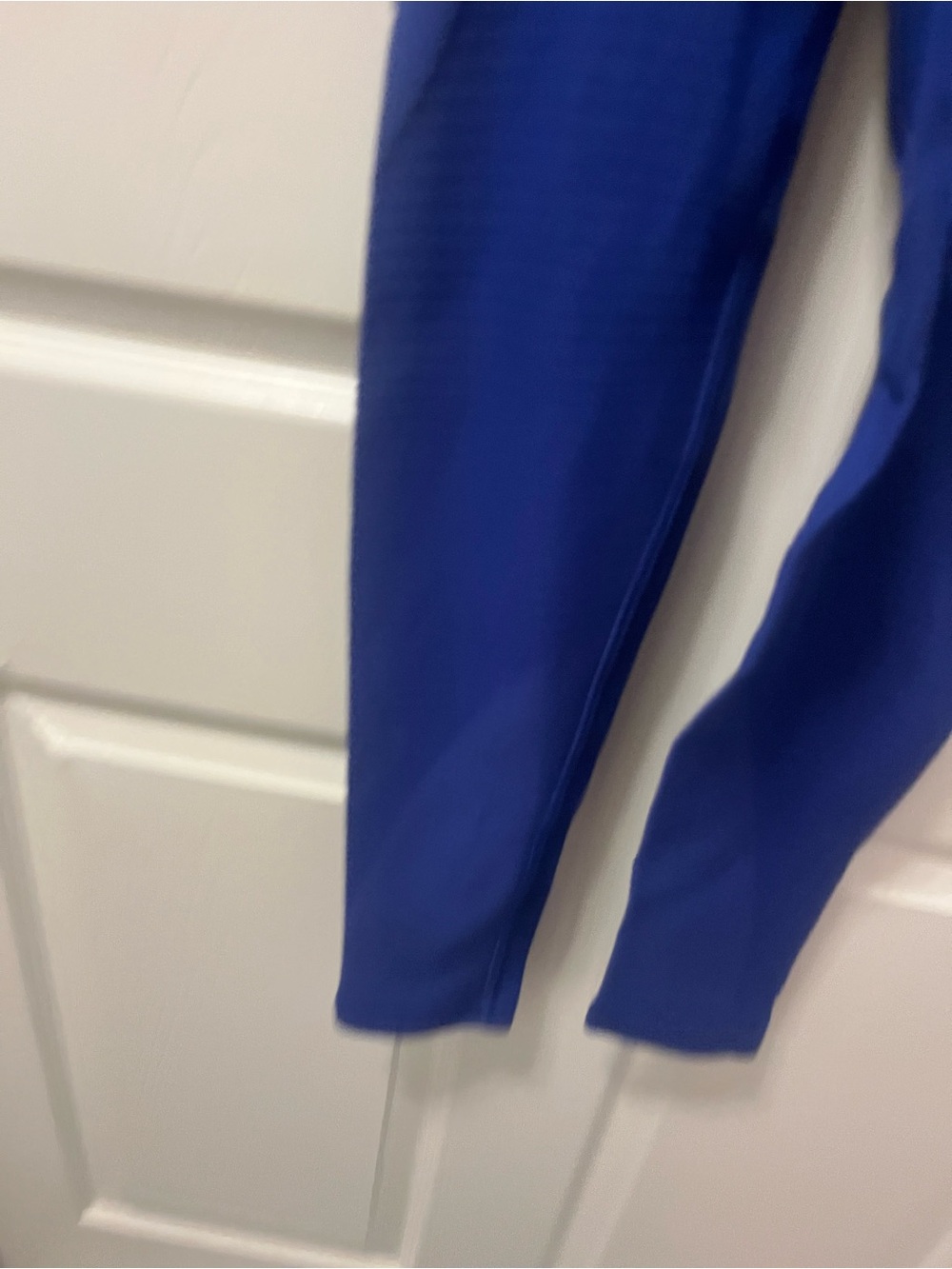 Women’s‎ DRI-FIT Blue High Rise Compression Leggings Textured Side Panels Size S - Picture 4 of 10